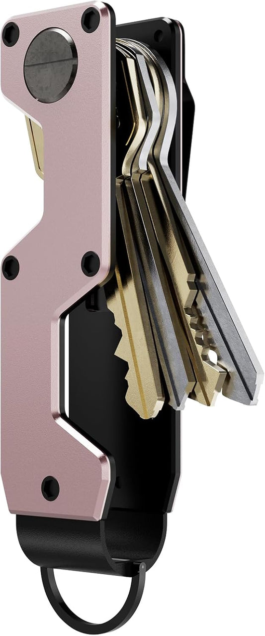 Key Organizer Compact Key Holder Metal Key Chain Minimalist key case key holder for keychain Secures 1-5 Keys