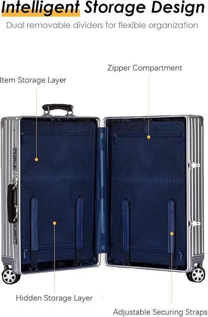 HotWay 28 Inch All Aluminum Checked in Luggage - Image 5