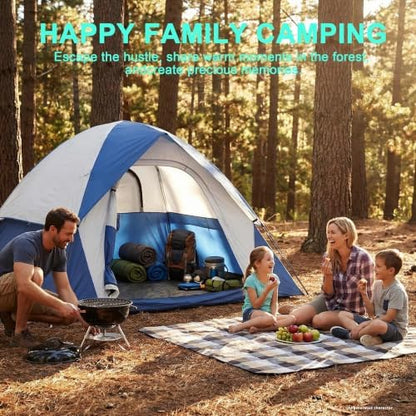 XL Camping Tents 4/6 Person Waterproof Double Layer Dome