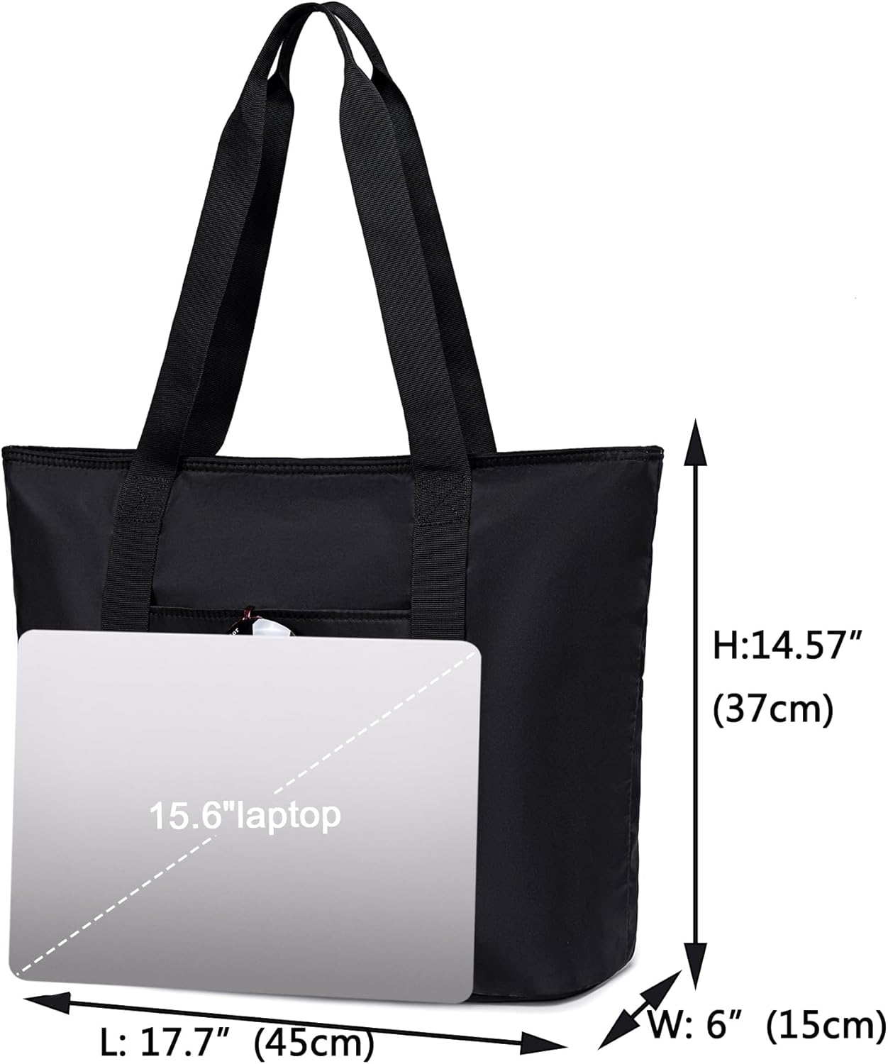 LEDAOU Beach Bags for Women, Beach Bags Waterproof Sandproof, Packable Beach Tote Bag with Zipper Travel Sports