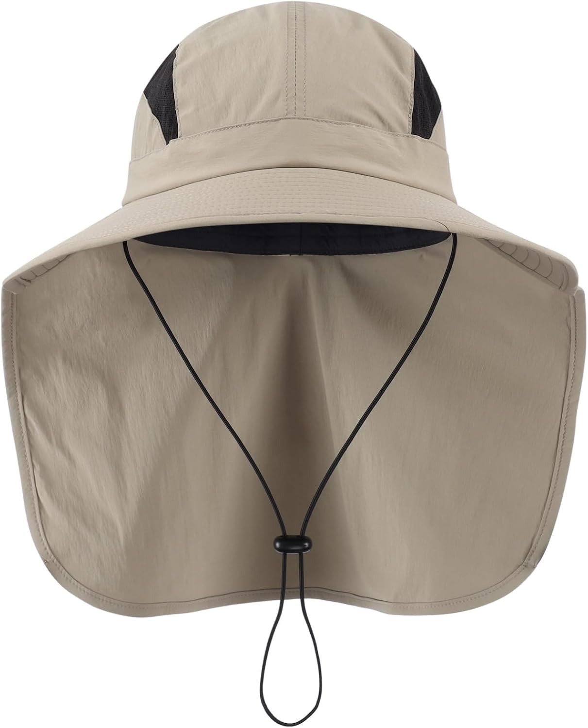 Home Prefer UPF 50+ Sun Hats for Men Women Wide Brim Fishing Hat with Neck Flap UV Protection Sunblock Safari Bucket Hat