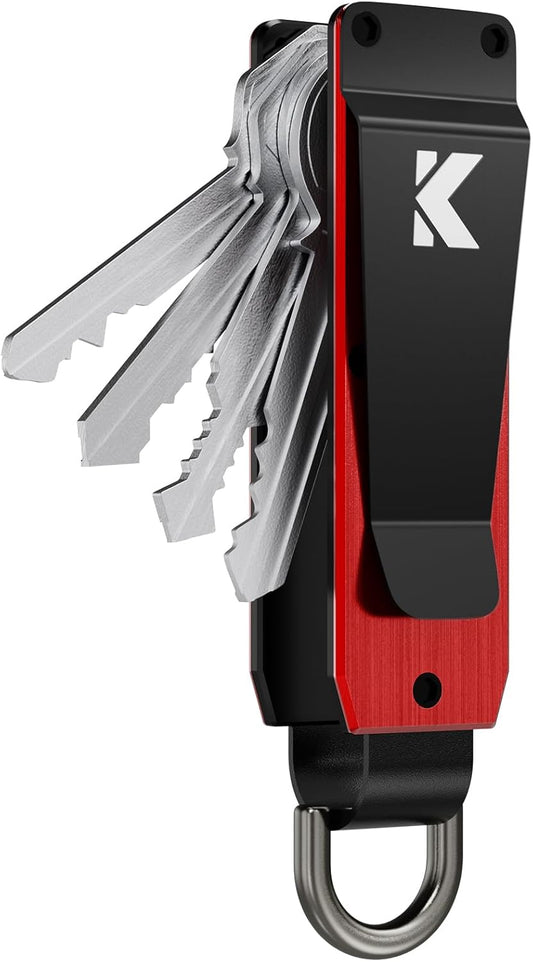 Key Organizer for Men Compact Key Holder Minimalist Key Case Metal Key Chain Key Holder for Keychain Secures 2-5 Keys