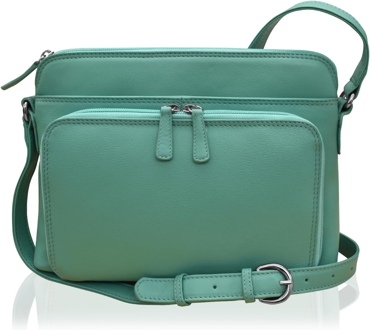 ili New York Genuine Leather Crossbody Bags for Women - Premium RFID Blocking Shoulder Bag Organizer with Adjustable Strap