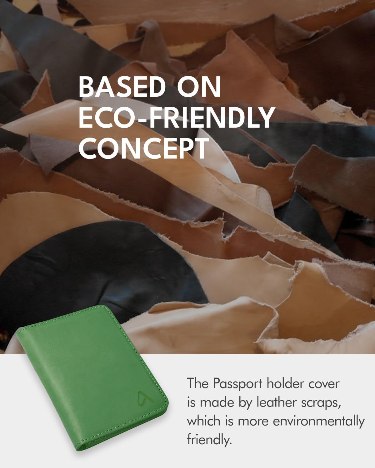 ALLIVE Passport Holder for Travel Women Men,Genuine Leather Passport Cover Wallet,Travel Must Haves Airport Essentials Travel Gifts Green