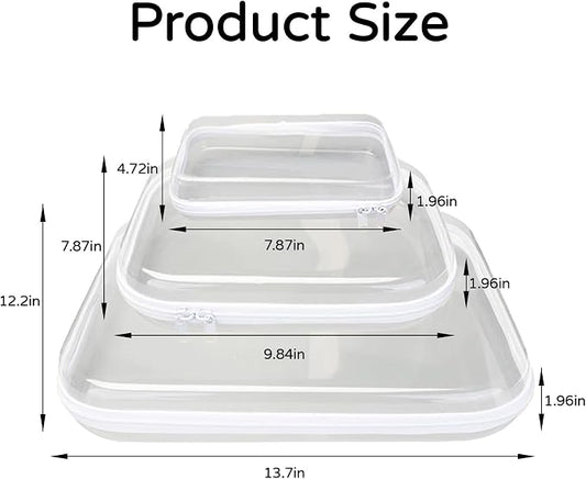 3PCS Zippered Transparent Cases - Image 2