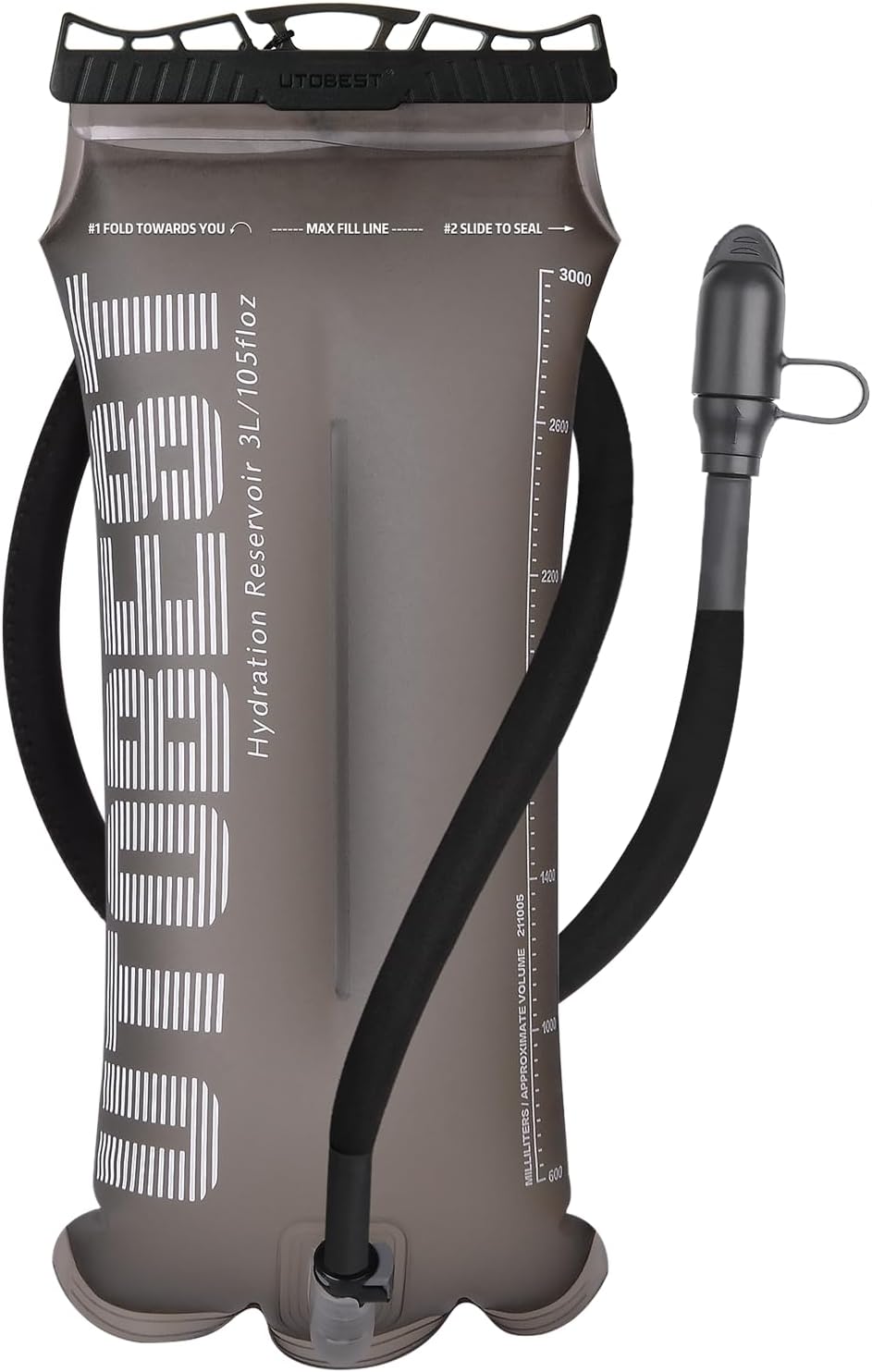 Hydration Bladder,TPU Water Bladder,Water Bladder for Hiking Backpack,BPA Free,Wide Opening,Leak-Proof,Water Reservoir for Hiking Cycling Camping Running