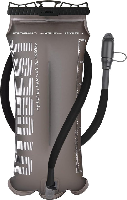 Hydration Bladder,TPU Water Bladder,Water Bladder for Hiking Backpack,BPA Free,Wide Opening,Leak-Proof,Water Reservoir for Hiking Cycling Camping Running