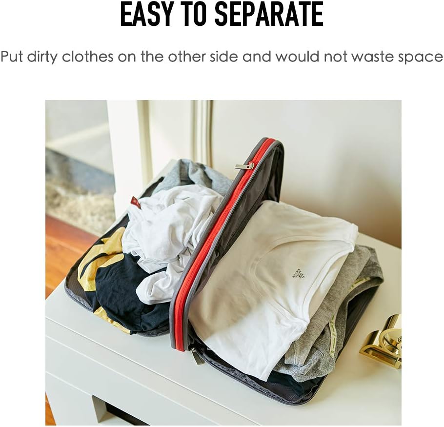 Bee Nesting Waterproof Compression Packing Cubes,Travel Packing organizers for Carry on Luggage,Backpacking, Suitcases