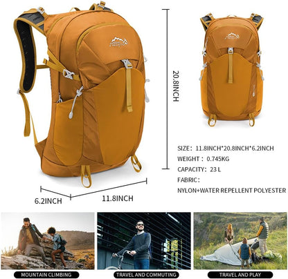 Hiking Hydration Backpack with 3l Water Bladder for Women and Men 25L Water Backpack for Hiking, Cycling, Climbing, Camping