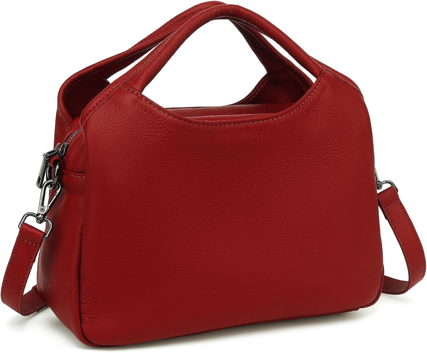 KOGTLA Genuine Leather Purses for Women, Crossbody Shoulder Bags with Top-Handle, Tote Satchel Handbags