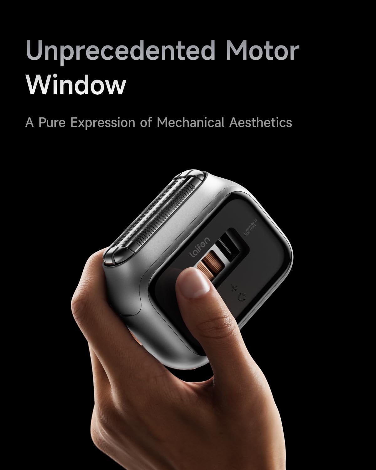 Laifen P3 Pro 3-Blade Electric Shaver, Dual Linear High-Speed Motors 12,000 Cuts/Min, 100-Min Runtime, IPX7 Waterproof, Rechargeable Electric Razor for Men, Travel-Friendly (Aluminum Alloy)