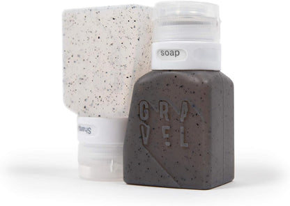 Gravel TSA Approved Travel Bottles – Leakproof, BPA-Free, Compact Toiletry Containers (4-Pack, 3oz)