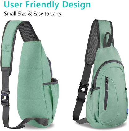 TITECOUGO Small Sling Bag, Lightweight Crossbody Backpack for Men Women, Shoulder Bag for Sports and Outdoor