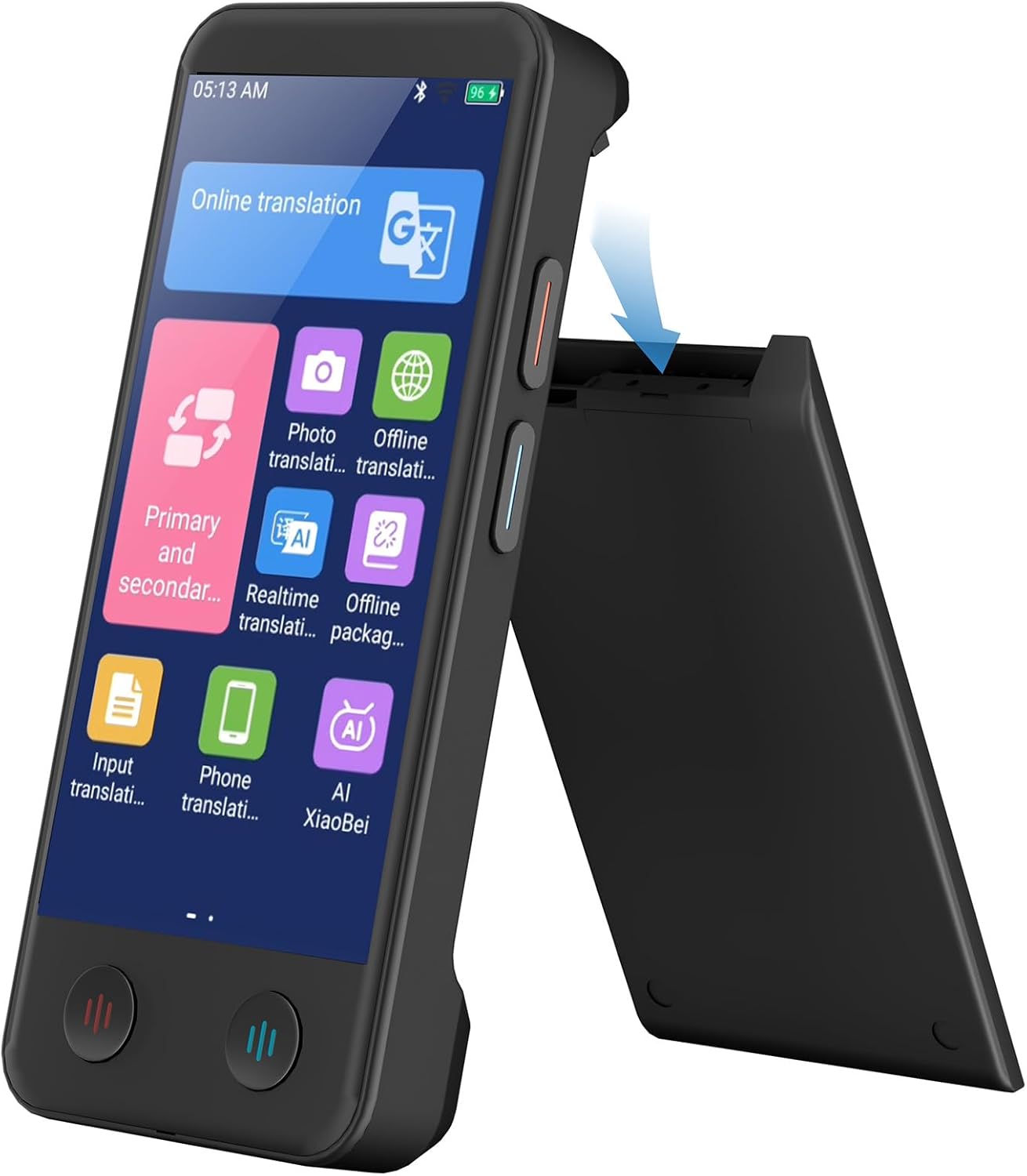 iTour D-Lite Dual Screen Language Translator Device, 2025 Real-Time Voice Translation Interpreter Hub 139 Languages, Group Chat & Photo & PhoneTranslation, Instant Pocket AI Translator Device