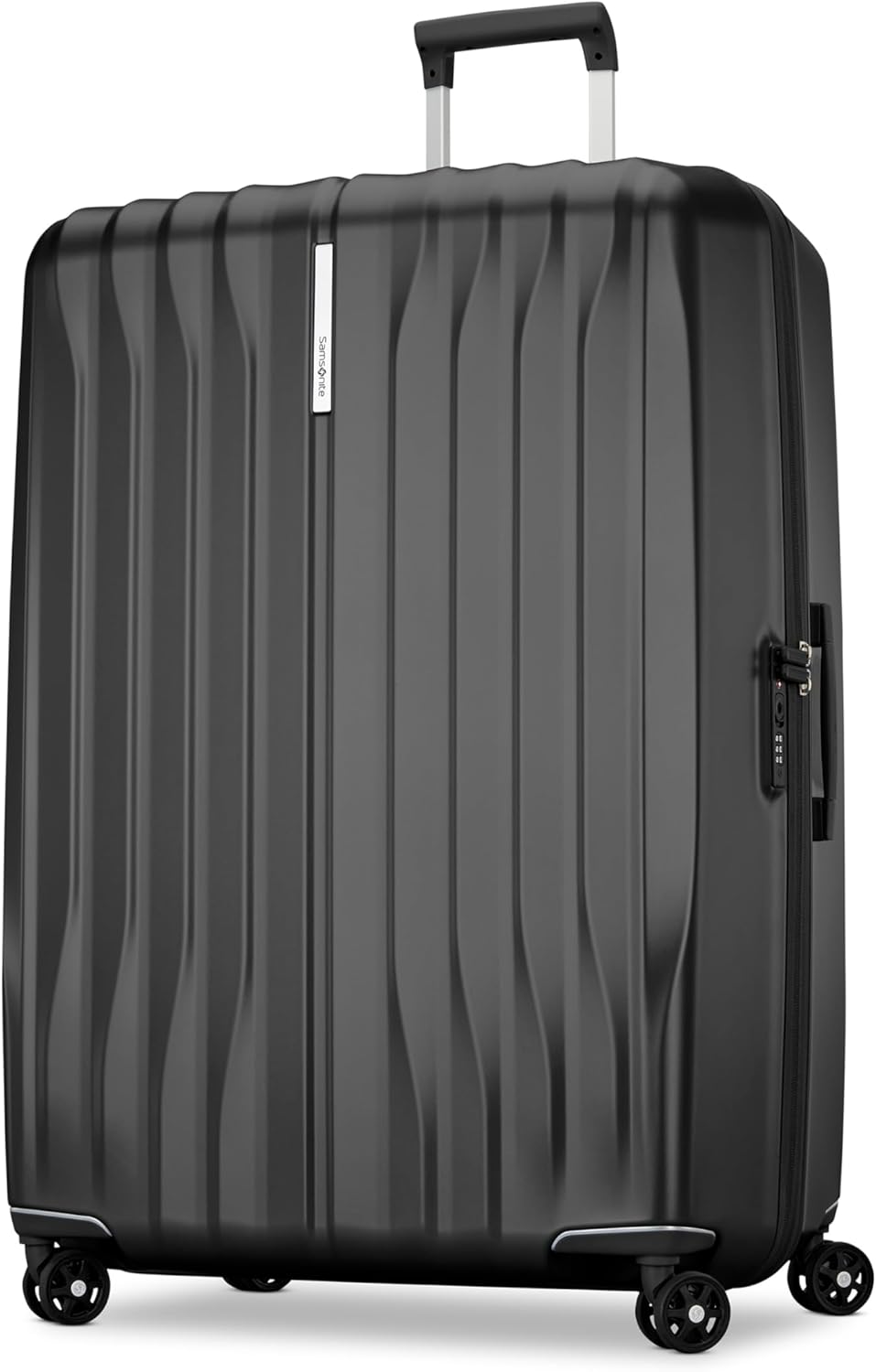 Samsonite UpLIFT X-Large Checked Hardside Luggage with Spinner Wheels - Airline-Approved, TSA Lock, Adjustable Handle System - Polycarbonate Hard Suitcase for Ultra Lightweight Travel - Phantom Black