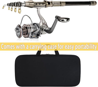 Fishing Rod Telescopic Carbon Fiber Rod Combo - Image 4