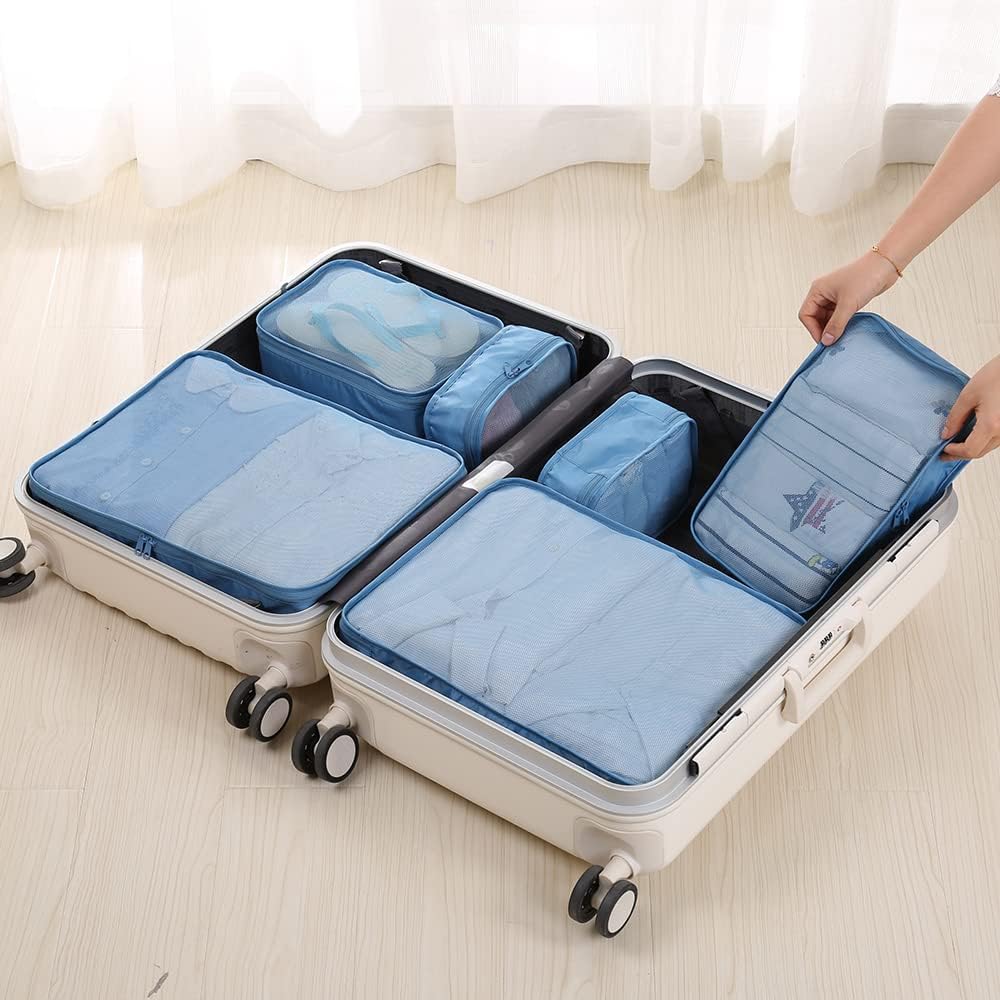 JJ POWER Travel Packing Cubes, Luggage Organizers with Shoe Bag