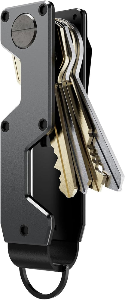 Key Organizer Compact Key Holder Metal Key Chain Minimalist key case key holder for keychain Secures 1-5 Keys