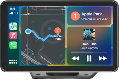 2025 Enhanced Carplay Screen for Car - 7" HD Portable Carplay & Android Auto with Bluetooth, HD Backup Camera, GPS Navigation, Siri, FM Radio, AUX, and Mirror Link – Compatible with All Vehicles