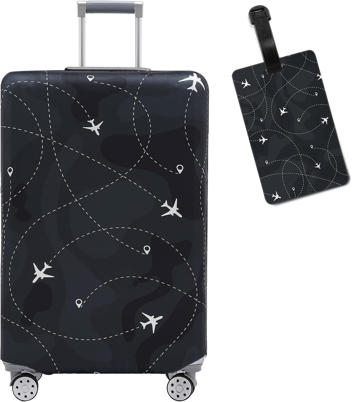 Travelkin Luggage Covers With Tag For Suitcases Tsa Approved,Suitcase Covers Protector Fit 18-32 Inch Luggage,S