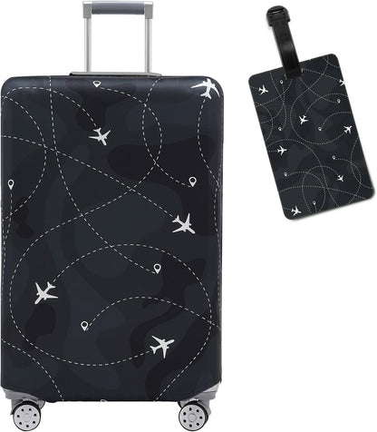 Travelkin Luggage Covers With Tag For Suitcases Tsa Approved,Suitcase Covers Protector Fit 18-32 Inch Luggage,S