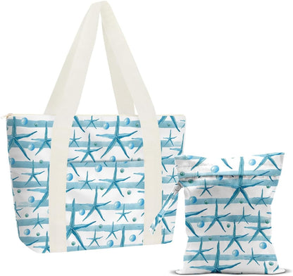 Beach Bags Wet Bag for Swimsuit Tote Bag for Friends Travel Gifts, Aloha Bags Waterproof Vacation Essential