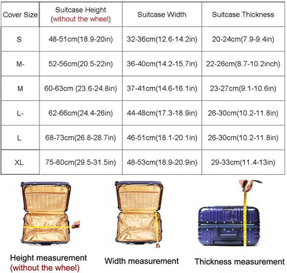 MosaiRudo Thicker Luggage Cover Elastic Suitcase Cover Protector Fits 18-32 Inch Suitcase Travel Accessories (Camouflage-B, L)