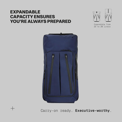 The Frenchie Co. - Work/Travel Speed Backpack - Expandable 23 to 30 liters - Laptop compartment with anti-theft magnetic closure - Ballistic nylon durable construction