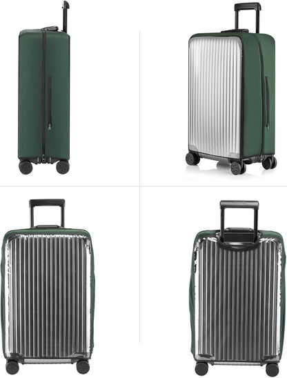 Transparent PVC Suitcase Cover, No Disassembly Required Clear Luggage Protector Suitcase Cover
