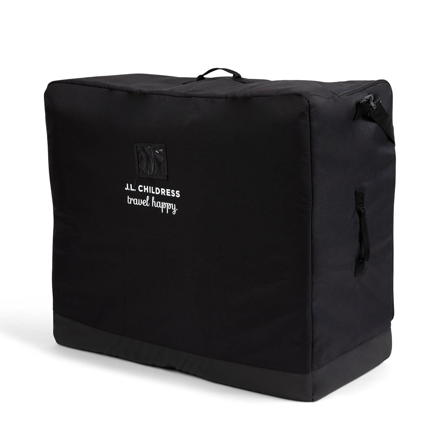 J.L. Childress Universal Stroller Travel Bag for Airplane - Fits Most Baby Strollers, Flying Essentials, Airport Accessories for Gate or Luggage Check, ID Card, AirTag Compatible - Medium, Unpadded