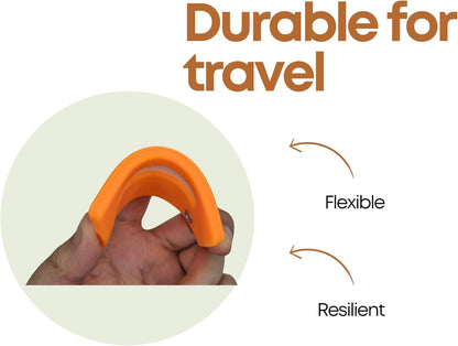 5 Pack Silicone Luggage Tag with Stainless Loop and Name Id Card, Perfect for Suitcases, Handbags and Luggage