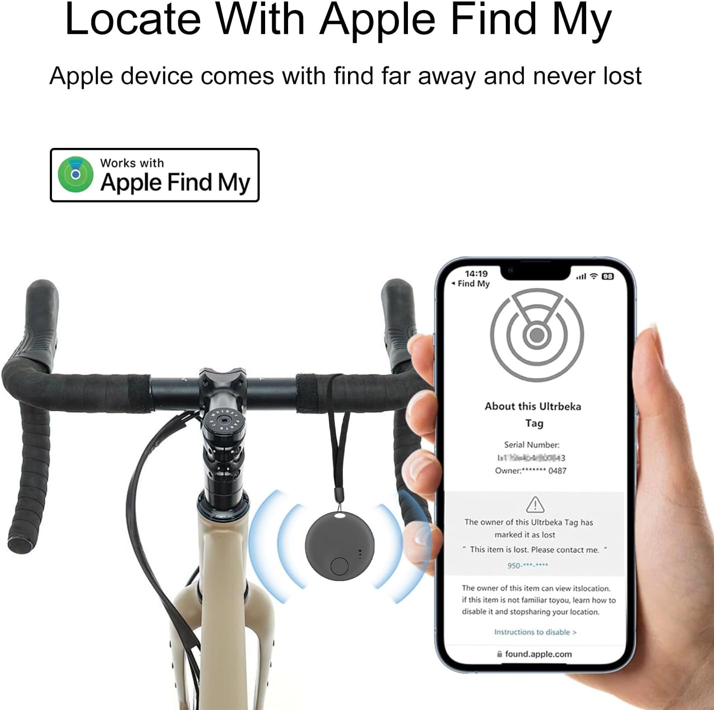 Air Tracker-4Pack,Smart Bluetooth Tracker,Item Finder Work with Apple Find My (iOS only),Luggage Tracker,Keys Finder Wallet,Bags,Pets, Locator Tracking Device for Home Outdoor Tracking Device