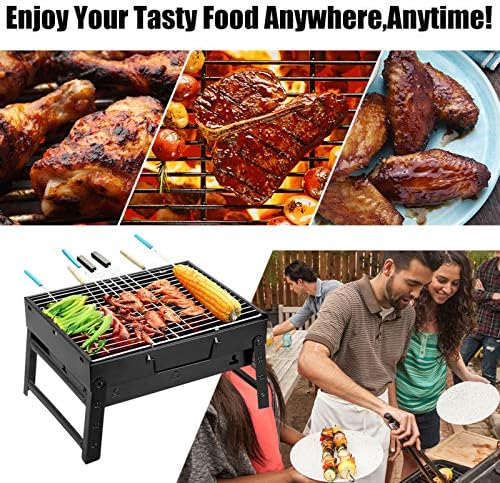 Uten Charcoal Grill, BBQ Grill Folding Portable Lightweight smoker Grill