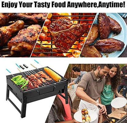Uten Charcoal Grill, BBQ Grill Folding Portable Lightweight smoker Grill