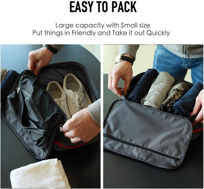 Bee Nesting Waterproof Compression Packing Cubes,Travel Packing organizers for Carry on Luggage,Backpacking, Suitcases
