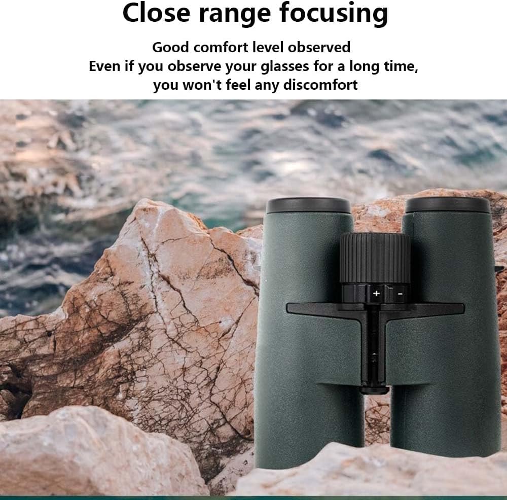 10x42ED Compact Binoculars for Adults – High-Powered BAK4 Prisms, Diamond White Coating, Waterproof & Fogproof, Rubber Armored – Ideal for Bird Watching, Hunting, Travel, Outdoor Sports