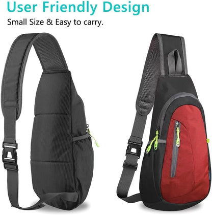 TITECOUGO Small Sling Bag, Lightweight Crossbody Backpack for Men Women, Shoulder Bag for Sports and Outdoor