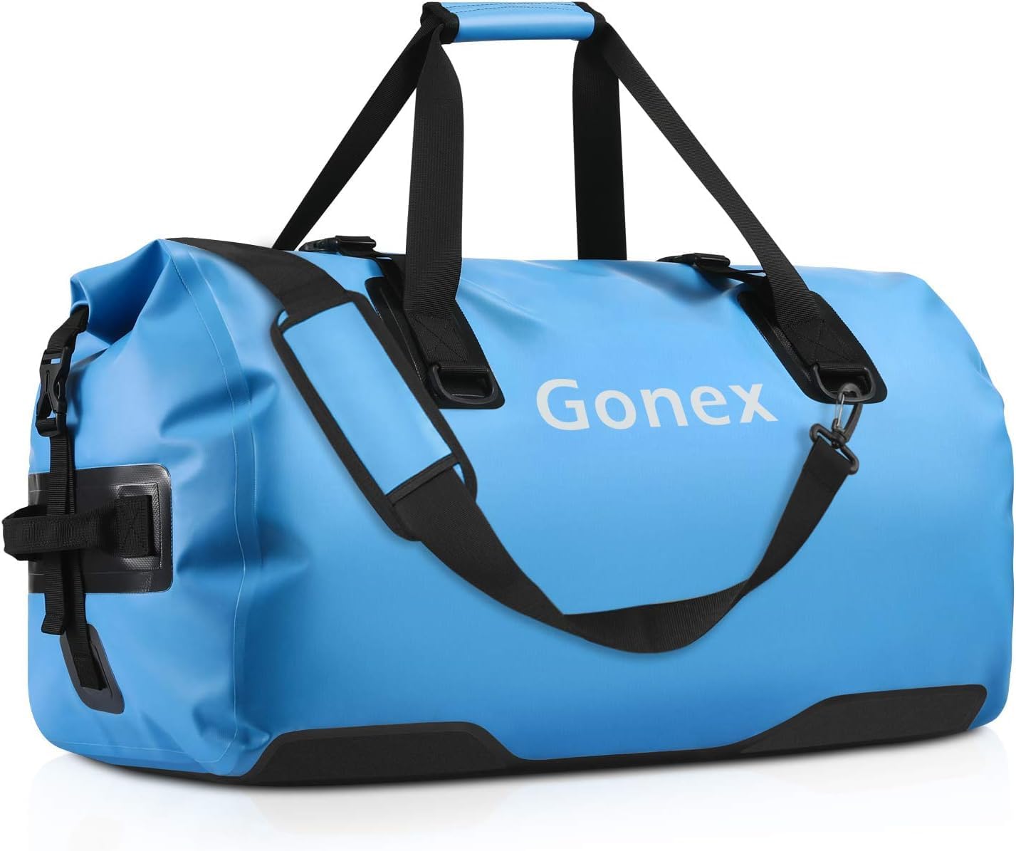Gonex 40L 60L 80L Extra Large Waterproof Duffle Travel Dry Duffel Bag Heavy Duty Bag with Durable Straps & Handles for Kayaking Paddleboarding Boating Rafting Fishing