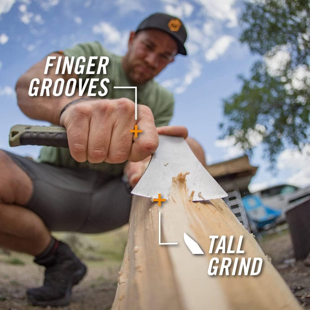 Gerber Gear Pack Hatchet - 3.5" Steel Blade Axe with Full Tang - Survival, Bushcraft and Camping Gear - with Mountable Nylon Sheath