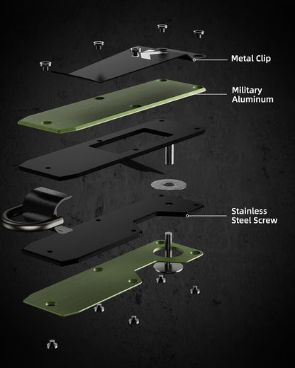 Key Organizer for Men Compact Key Holder Minimalist Key Case Metal Key Chain Key Holder for Keychain Secures 2-5 Keys