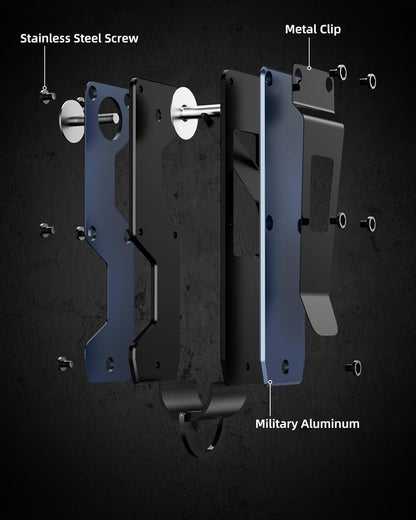 Key Organizer Compact Key Holder Metal Key Chain Minimalist key case key holder for keychain Secures 1-5 Keys