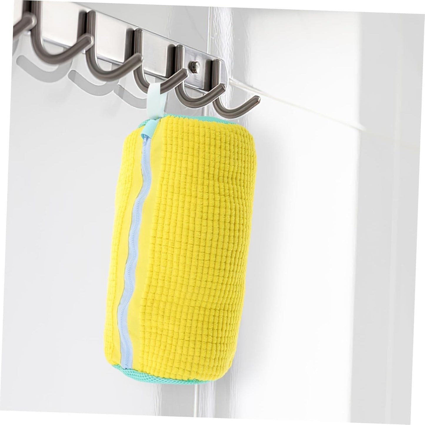 Shoes Laundry Bag Keep Shoes Clean, 2 Pcs Set - Shoe Wash Bag for Washing Machine, 360° Wrap Shoe Washing Bag for Sneakers, Boots & Delicate Footwear, Reusable Shoe Cleaning Bag (Yellow)