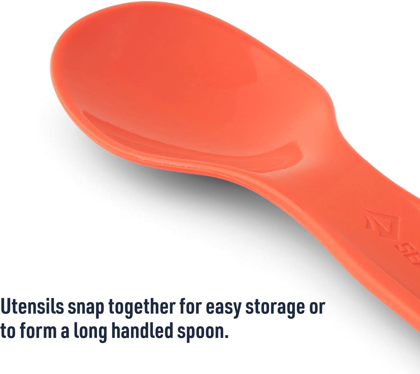 Sea to Summit Passage Camp Cutlery Set, Fork, Spoon and Knife, Spicy Orange