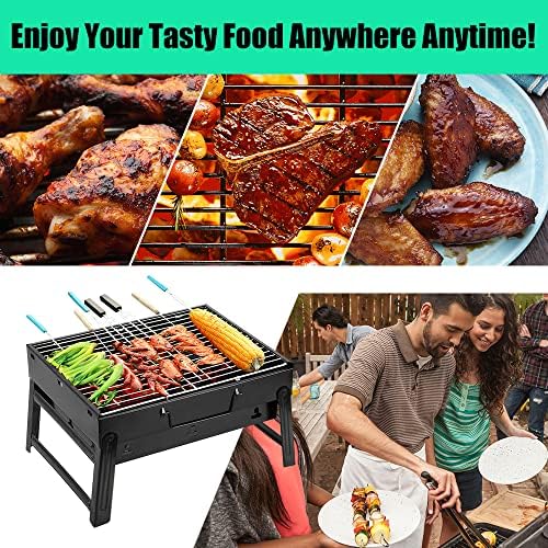 Portable BBQ Charcoal Grill Smoker for Outdoor Camping Picnics