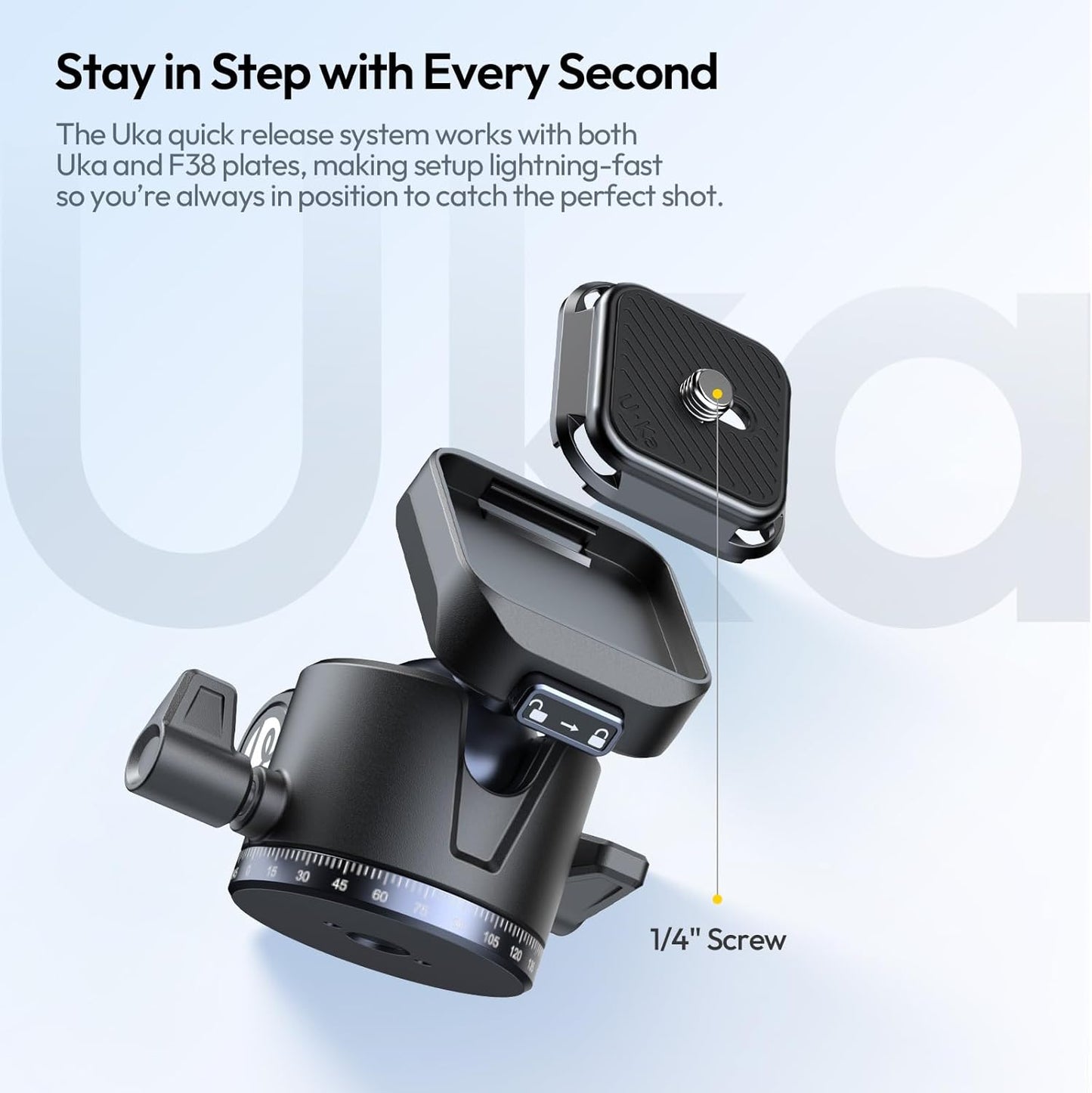 ULANZI Ombra ⅡCamera Tripod 61.5 Inch, 360° Ball Head Travel Tripod Stand with Uka Quick Release Plate for DSLR Sony Canon Fujifilm Camera Smartphone Vlogging Photography with Phone Mount Carry Bag