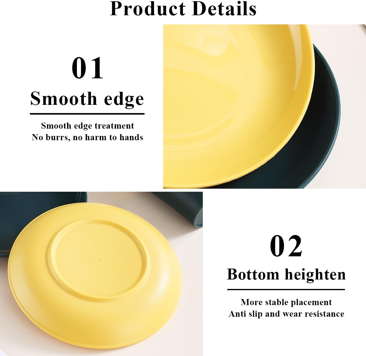 Evanda Camping Cutlery Set, Reusable Light Weight Mug, Plate and Stainless Steel Cutlery Set with Black Bag, Dishwasher Safe