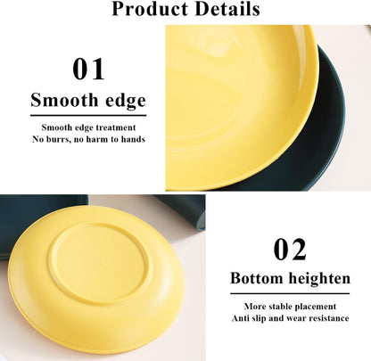 Evanda Camping Cutlery Set, Reusable Light Weight Mug, Plate and Stainless Steel Cutlery Set with Black Bag, Dishwasher Safe