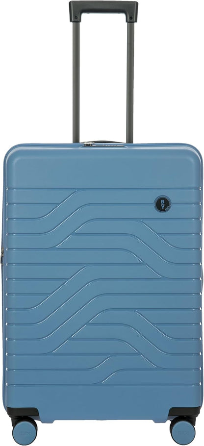 Bric's B|Y Ulisse Spinner Suitcase - 28" Inch Carry-On Luggage - Hard Exterior and TSA-Approved Lock - Grey Blue