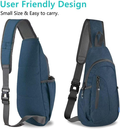 TITECOUGO Small Sling Bag, Lightweight Crossbody Backpack for Men Women, Shoulder Bag for Sports and Outdoor