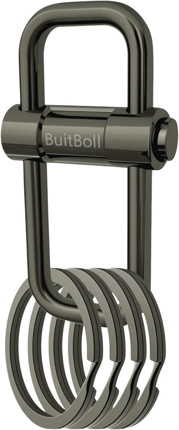 Key Chain, Heavy Duty Lock Key Ring Keychain Clip Key Holder Organizer for Home Car Keys Women Men